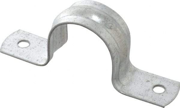 Thomas & Betts - 1 Pipe, Steel, Zinc Plated Pipe or Conduit Strap - 2 Mounting Holes - A1 Tooling