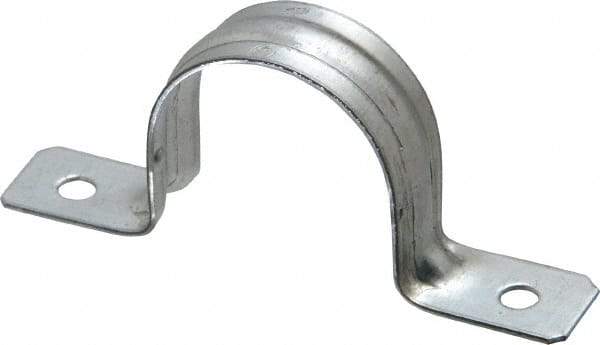 Thomas & Betts - 1-1/4 Pipe, Steel, Zinc Plated Pipe or Conduit Strap - 2 Mounting Holes - A1 Tooling