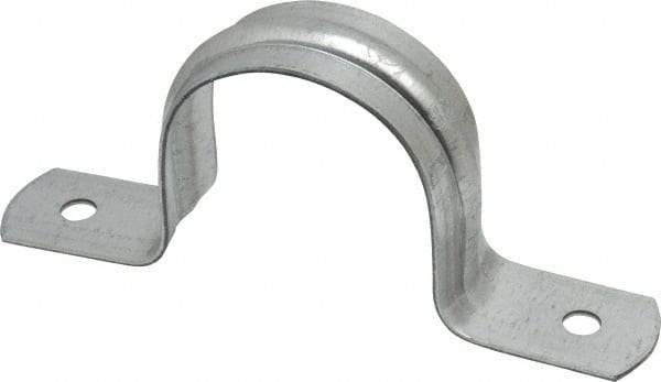 Thomas & Betts - 1-1/2 Pipe, Steel, Zinc Plated Pipe or Conduit Strap - 2 Mounting Holes - A1 Tooling