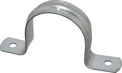 Thomas & Betts - 2 Pipe, Steel, Zinc Plated Pipe or Conduit Strap - 2 Mounting Holes - A1 Tooling