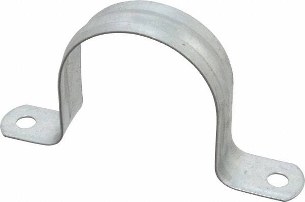 Thomas & Betts - 2-1/2 Pipe, Steel, Zinc Plated Pipe or Conduit Strap - 2 Mounting Holes - A1 Tooling