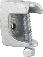 Thomas & Betts - 15/16" Max Flange Thickness, 1/4-20" Rod Standard Beam Clamp - 450 Lb Capacity, Malleable Iron - A1 Tooling