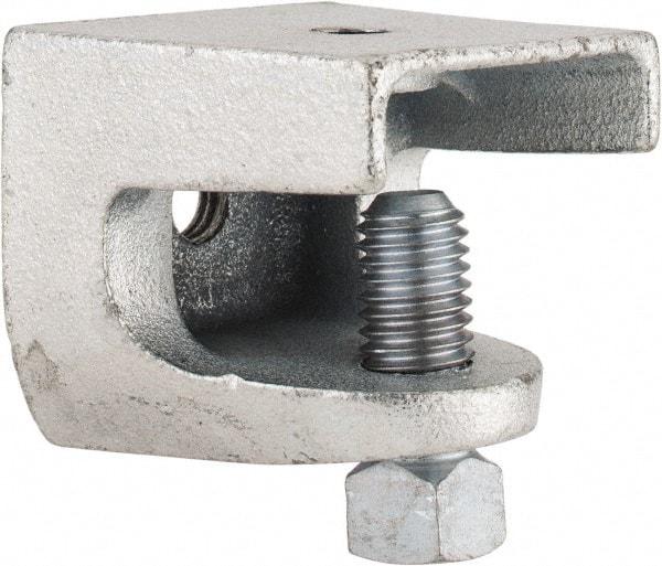 Thomas & Betts - 1" Max Flange Thickness, 1/2-13" Rod Standard Beam Clamp - 1,300 Lb Capacity, Malleable Iron - A1 Tooling