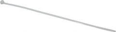 Thomas & Betts - 13.4" Long Natural (Color) Nylon Standard Cable Tie - 120 Lb Tensile Strength, 1.65mm Thick, 88.9mm Max Bundle Diam - A1 Tooling