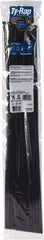 Thomas & Betts - 30" Long Black Nylon Standard Cable Tie - 120 Lb Tensile Strength, 1.52mm Thick, 228.6mm Max Bundle Diam - A1 Tooling