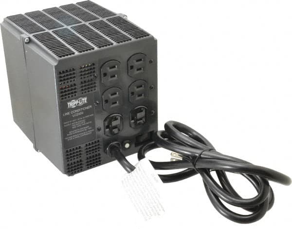 Tripp-Lite - 6 Outlets, 140 Volt Max Input, 2,400 VA, Portable Power Conditioner - 120 VAC Output, 6 Inch Wide x 7 Inch High x 9-1/2 Inch Deep - A1 Tooling