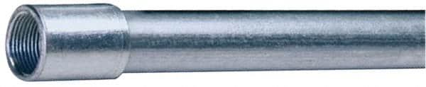 Made in USA - 1/2" Trade Size, 10' Long, Rigid Conduit - Steel, 1/2" ID - A1 Tooling