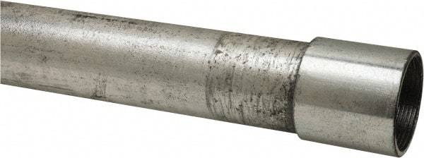 Made in USA - 1-1/2" Trade Size, 10' Long, Rigid Conduit - Steel, 1-1/2" ID - A1 Tooling