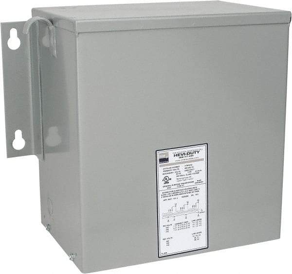 Sola/Hevi-Duty - 3 Phase, 480 Volt Input, 120 Volt Output, 60 Hz, 6 kVA, General Purpose Transformer - 4, 12, 3R, 4X NEMA Rating, 239°F Temp Rise, 16 Inch Wide x 9 Inch Deep x 13 Inch High, Indoor, Outdoor, Wall Mount - A1 Tooling