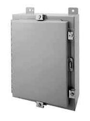 Wiegmann - Steel Standard Enclosure Hinge Flat Cover - NEMA 4, 12, 13, 24" Wide x 36" High x 8" Deep, Dirt-tight, Dust-tight, Oiltight & Watertight - A1 Tooling