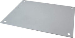 Wiegmann - 13" OAW x 17" OAH Powder Coat Finish Electrical Enclosure Back Panel - 20" x 16" Box, 14 Gauge Steel, Use with B201607CH/B201609CH/LOH201606/N12162006/N12162008/N12201606/N12201608/N12201610/N12201612/RHC201606 - A1 Tooling