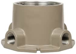 Hubbell Killark - Gray Light Fixture Ceiling Bracket - For Use with Hazardous Location HID Fixture - EZ Series, CSA File LR11713, UL File E10514 & E91793 - A1 Tooling