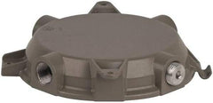 Hubbell Killark - Gray Light Fixture Ceiling Cap - For Use with Hazardous Location HID Fixture - MB Series, CSA File LR11713, UL File E10514 & E91793 - A1 Tooling