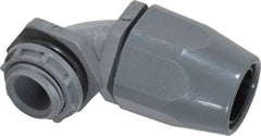 Thomas & Betts - 3/8" Trade, Thermoplastic Threaded Angled Liquidtight Conduit Connector - Insulated - A1 Tooling