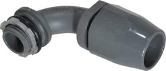 Thomas & Betts - 1/2" Trade, Thermoplastic Threaded Angled Liquidtight Conduit Connector - Insulated - A1 Tooling