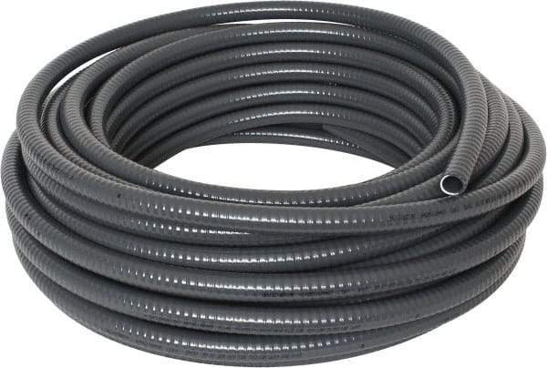 Thomas & Betts - 1/2" Trade Size, 100' Long, Flexible Liquidtight Conduit - PVC, 0.627" ID, Gray - A1 Tooling