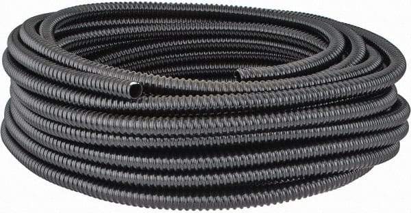 Thomas & Betts - 1/2" Trade Size, 100' Long, Flexible Liquidtight Conduit - PVC, 0.627" ID, Black - A1 Tooling