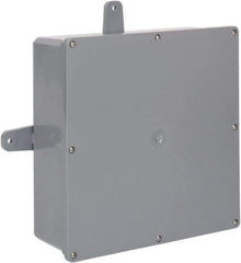 Thomas & Betts - Thermoplastic Junction Box Enclosure Screw Flat Cover - NEMA 4, 4X, 12" Wide x 12" High x 4" Deep, Corrosion Resistant - A1 Tooling