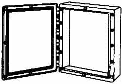 Thomas & Betts - Thermoplastic Standard Enclosure Hinge Flat Cover - NEMA 1, 2, 3, 4, 12, 3S, 3SX, 3X, 4X, 24-1/2" Wide x 30-1/2" High x 9-1/2" Deep - A1 Tooling