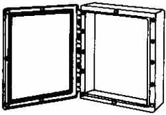 Thomas & Betts - Thermoplastic Standard Enclosure Hinge Flat Cover - NEMA 1, 2, 3, 4, 12, 3S, 3SX, 3X, 4X, 24-1/2" Wide x 30-1/2" High x 7-1/2" Deep - A1 Tooling