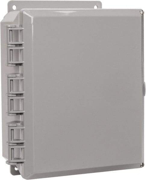 Thomas & Betts - Polycarbonate Standard Enclosure Hinge Flat Cover - NEMA 1, 2, 3, 4, 12, 3S, 3SX, 3X, 4X, 8" Wide x 10" High x 4" Deep, Impact Resistant - A1 Tooling