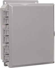 Thomas & Betts - Polycarbonate Standard Enclosure Hinge Flat Cover - NEMA 1, 2, 3, 4, 12, 3S, 3SX, 3X, 4X, 8" Wide x 10" High x 4" Deep, Impact Resistant - A1 Tooling