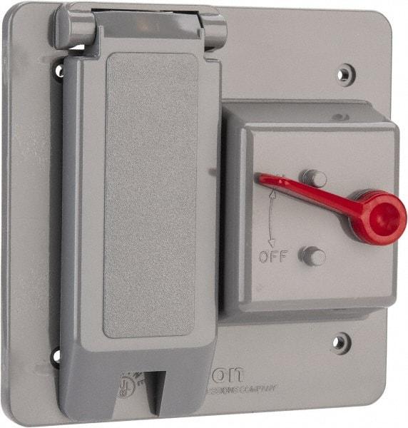 Thomas & Betts - Electrical Outlet Box Polycarbonate Combination Toggle with GFI Cover - A1 Tooling