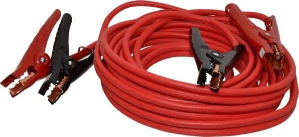 Southwire - 25 Ft. Long, 250 Amperage Rating, Insulated No Shock Sidekick Clamp - Red, 4 Wire Guage - A1 Tooling