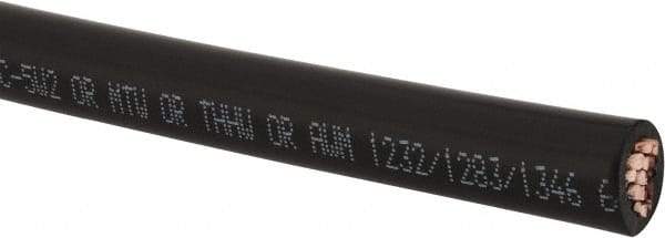 Southwire - 4 AWG, 19 Strand, Black Machine Tool Wire - PVC, Acid, Moisture and Oil Resistant, 500 Ft. Long - A1 Tooling