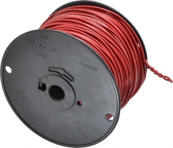 Southwire - 16 AWG, 26 Strand, Red Machine Tool Wire - PVC, Acid, Moisture and Oil Resistant, 500 Ft. Long - A1 Tooling