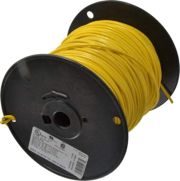 Southwire - 14 AWG, 41 Strand, Yellow Machine Tool Wire - PVC, Acid, Moisture and Oil Resistant, 500 Ft. Long - A1 Tooling