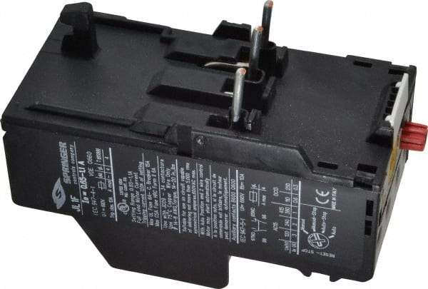 Springer - 0.65 to 1.1 Amp, IEC Overload Relay - Trip Class 10, For Use with 9-32A JC Contactors - A1 Tooling