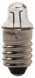 Value Collection - 0.5625 Watt, 2.25 Volt, Incandescent Miniature & Specialty TL3 Lamp - Miniature Screw Base, 0.01 to 0.999 Equivalent Range, Warm (1,000 to 3,000), Dimmable, 1" OAL - A1 Tooling