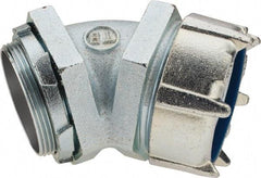 Thomas & Betts - 3" Trade, Malleable Iron Threaded Angled Liquidtight Conduit Connector - Noninsulated - A1 Tooling