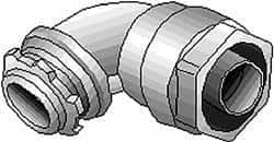 Thomas & Betts - 2-1/2" Trade, Malleable Iron Threaded Angled Liquidtight Conduit Connector - Insulated - A1 Tooling