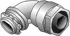 Thomas & Betts - 4" Trade, Malleable Iron Threaded Angled Liquidtight Conduit Connector - Insulated - A1 Tooling