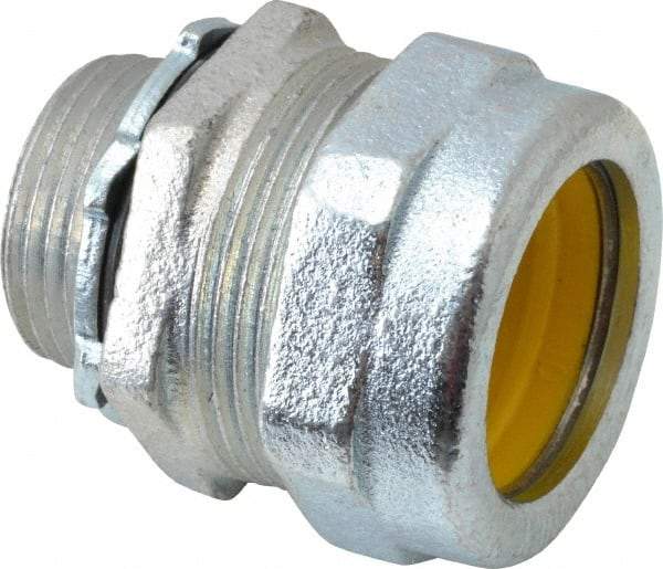 O-Z/Gedney - 0.9 to 1" Cable Capacity, Liquidtight, Straight Strain Relief Cord Grip - 3/4 NPT Thread, 1-1/4" Long, Iron - A1 Tooling