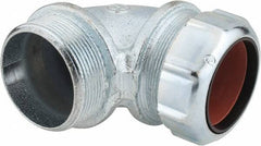 Thomas & Betts - 1-5/8 to 1-7/8" Cable Capacity, Liquidtight, Elbow Strain Relief Cord Grip - 2 NPT Thread, Iron - A1 Tooling