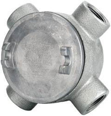 Thomas & Betts - (4) 1" Knockouts, Iron Round GUAX - 3-1/2" Overall Width x 2.31" Overall Depth - A1 Tooling