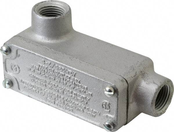 O-Z/Gedney - LL Body, 1/2" Trade, Rigid Malleable Iron Conduit Body - Rectangle, 3.69" OAL, Hazardous Locations - A1 Tooling