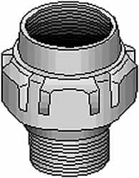 Thomas & Betts - 2-1/2" Trade, Steel Threaded Straight Rigid/Intermediate (IMC) Conduit Male Union - Noninsulated - A1 Tooling