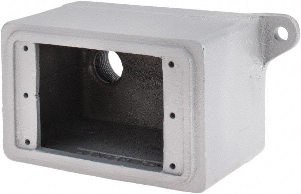 O-Z/Gedney - 1 Gang, 3/4" Knockouts, Iron Rectangle Outlet Box - Weather Resistant - A1 Tooling