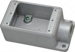 Thomas & Betts - 1 Gang, (1) 3/4" Knockout, Iron Rectangle Device Box - 2-3/4" Overall Width x 2" Overall Depth - A1 Tooling