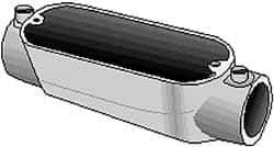 Hubbell Killark - LL Body, 1-1/2" Trade, EMT Aluminum Conduit Body - Oval, 6-7/8" OAL, Dry Locations - A1 Tooling