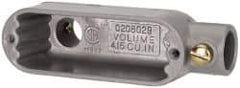 Hubbell Killark - Form Set Screw, LB Body, 1/2" Trade, EMT Aluminum Conduit Body - Oval, 4-17/32" OAL, 4 cc Capacity - A1 Tooling