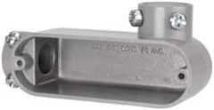 Hubbell Killark - Form Set Screw, LR Body, 3/4" Trade, EMT Aluminum Conduit Body - Oval, 5-1/8" OAL, Dry Locations - A1 Tooling