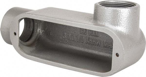 Hubbell Killark - Form 35, LR Body, 1-1/2" Trade, IMC, Rigid Malleable Iron Conduit Body - Oval, 8-1/8" OAL, 31 cc Capacity, Hazardous & Wet Locations - A1 Tooling