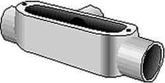 Hubbell Killark - Form 35, T Body, 1-1/2" Trade, IMC, Rigid Malleable Iron Conduit Body - Oval, 9-3/16" OAL, 33 cc Capacity, Hazardous & Wet Locations - A1 Tooling