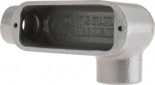 Hubbell Killark - Form 35, LL Body, 3/4" Trade, IMC, Rigid Malleable Iron Conduit Body - Oval, 5-3/8" OAL, 7 cc Capacity, Hazardous & Wet Locations - A1 Tooling