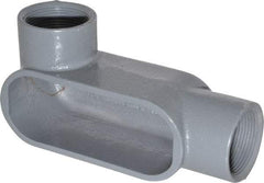 Hubbell Killark - Form 7, LL Body, 1-1/2" Trade, IMC, Rigid Iron Conduit Body - Oval, 7-1/4" OAL, 26 cc Capacity, Gray, Hazardous & Wet Locations - A1 Tooling